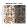 Zeeko Floral Peel and Stick Wallpaper Mural Beige Flower Wallpaper