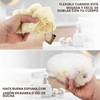 Almooni Mini esponja natural de lufa, esponja exfoliante de ducha