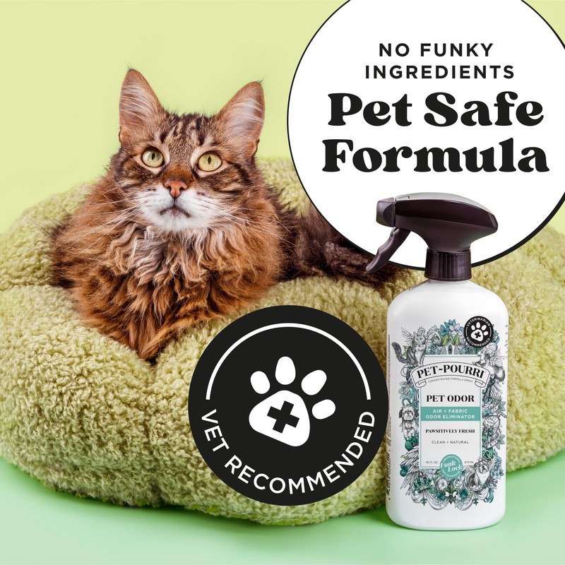 Pet-Pourri Pawsitively Fresh Pet Odor Deodorizer Spray, 16 Fl Oz,