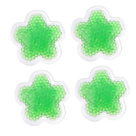 Healeved 4pcs Reusable Gel Pack for Hot Cold Therapy Flower-shaped Compress for Home Medical Care Packs for Injuries Swelling and Beauty Treatments