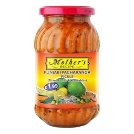 Mother's Recipe Punjabi Pachranga Pickle - 500g (Pack of 6) | Traditional Indian Condiment | Spicy Pickle Mix | Pickled Vegetable