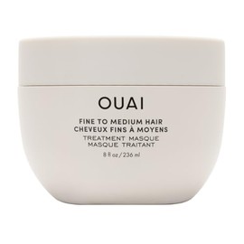OUAI Máscara de Tratamiento para Cabello Fino a Medio - Mascarilla Hidratante para Ayudar a Reparar las Mechas y Aumentar el Brillo - Con Manteca de Karité, Queratina y Pantenol - Libre de Parabenos