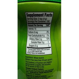 Benefiber 100% Natural Fiber Supplement - 150 Servings 600g 21.2 Oz Sugar Free