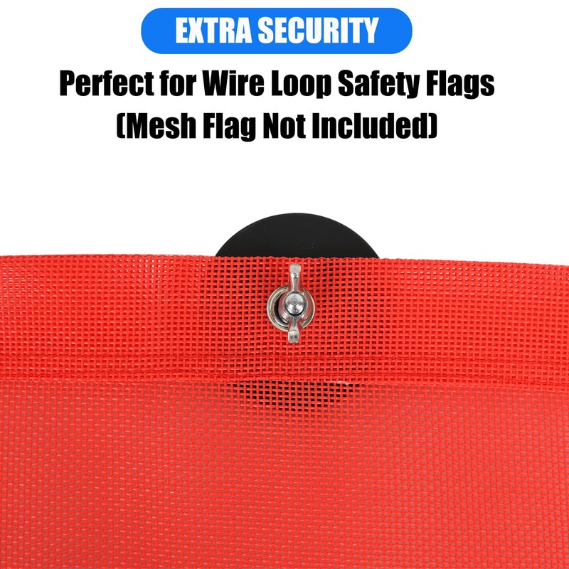 NVAAV 4PCS Heavy Duty Magnet for Wire Loop Flags, Mesh