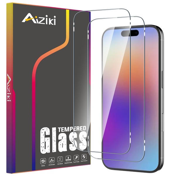 Aiziki (2 Pack) Designed for 17/17 Pro Screen Protector, 9H