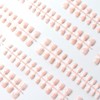 480 piezas de 12 tamaños diferentes naturales francesas cortas uñas