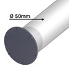 SKIR'CO 5 x Grey Plastic Waste Water Plug 50mm