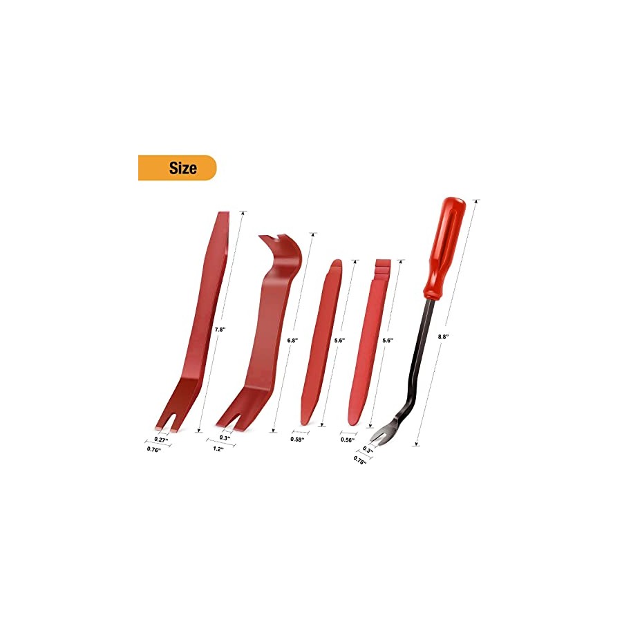 GOOACC 5-Piece Nylon Auto Trim Removal Tool Kit