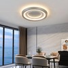 CVKASH LED Flush Mount Ceiling Light Fixture Modern Brushed Nickel