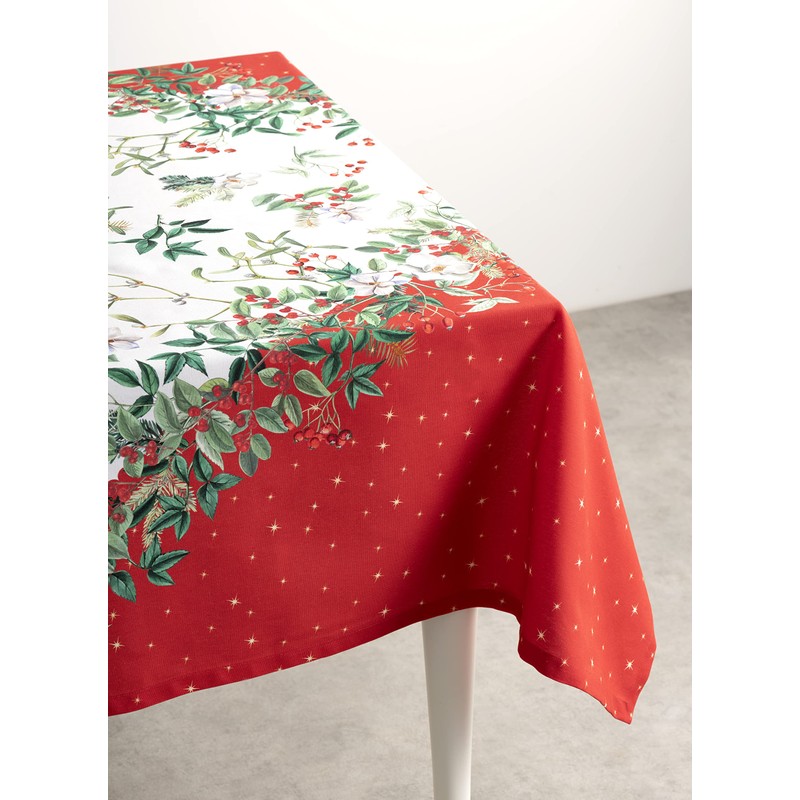 Maison d' Hermine Noel 100% Cotton Tablecloth for the Kitchen,