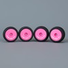 METHOD RC Pre-glued NitraGrip 1/24 Buggy Tires 7mm Hex Pink