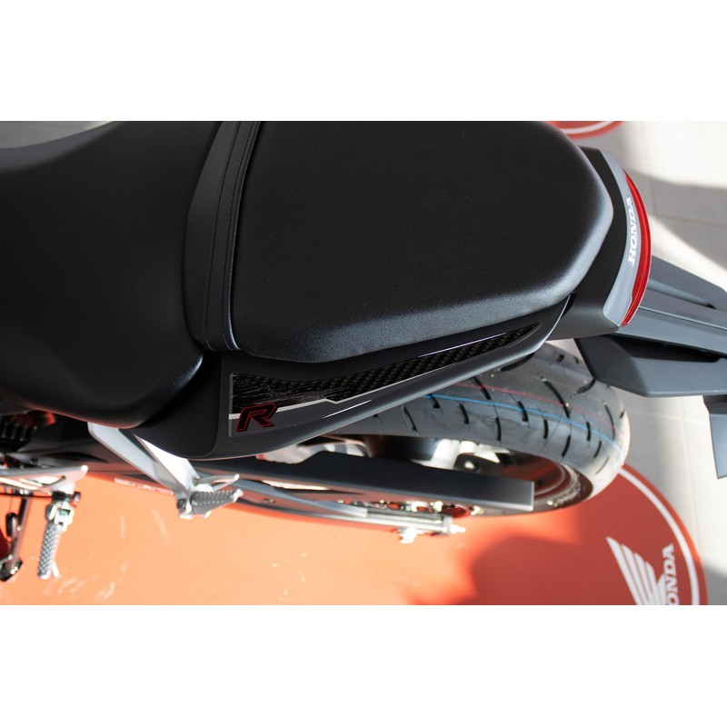 Tankpad Protective Sticker Carbon Print Compatible with Honda CB125R Grey