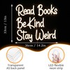 LISIGNVE Read Books Be Kind Stay Weird Neon Sign Letter