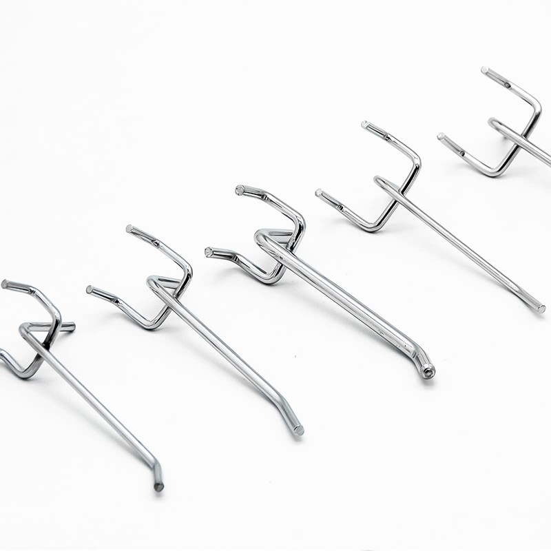 DYOUen Pack of 30 Perforated Wall Hooks Pegboard Simple Hooks