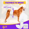 BURVAGY 50 Count Disposable Male Dog Wraps, Male Dog Diapers,