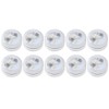 10pcs/ Set Round Waterproof LED Candle Light Submersible Remote Control(Warm