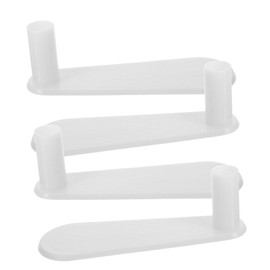 ORFOFE 4pcs Bed Net Pole Presser Feet Brackets for Bed Net Rods Convenient Compact Holders Prevent Sagging Lightweight and Practical Accessories for Dormitory Curtains