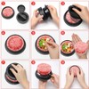Burger Press with 100 Wax Paper Sheets, 3 in 1