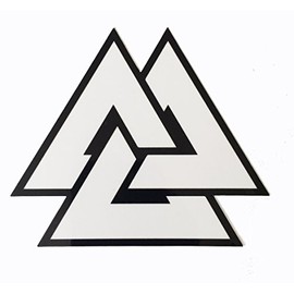 Viking Odin Symbol Valknut Unicursal 3x4" Decal Vinyl Sticker Valhalla