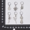 KitBeads 6pcs Tibetan Sewing Charms Mixed Styles Button Scissors Pendant