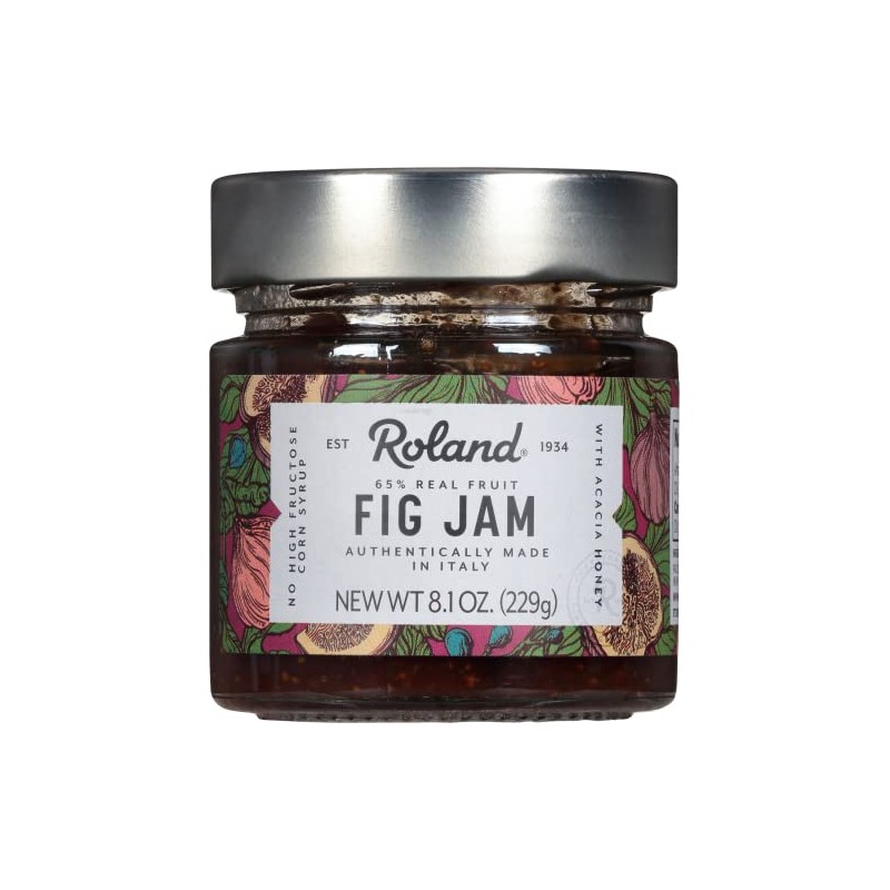 Roland Foods Fig Jam, Specialty Imported Food, 8.1 Ounce Jar,