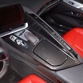 autopart2021 Carbon Fiber ABS Center Console Gear Shift Cover For CORVETTE C8 Z51 20-25 US