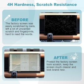 CDEFG [2 Pieces] Compatible with Land Rover Defender 90 110 130 2023 2024 Navigation Protection Foil Defender 4H scratch resistant 11.4 inch GPS display protection film Defender 2024 Accessories