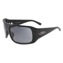 Black Flys Fly 4 LIfe Wrap-around Sunglass Matte Black w/Smoke Lens