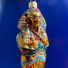 440s Glass Pendant Sarcophagus Egyptian Pharaoh | PP-0647.13 | 5907625715034