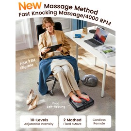 lifechill Cordless Electric Foot Massager with Remote Control, [2026 Upgraded] Up and Down +Percussion Foot Massager for Neuropathy, FSA Eligible,Plantar Fasciitis Massager,Hsa Approved