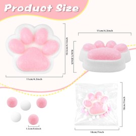 Gytera Cat Paw Squishies Fidget Toys, Ultra Soft Hand Made Squeeze Sensory Toys for Kids with Autism, Goodie Bags Stuffers Birthday for Kids