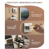 KNOBWELL 3 Pack Keyed Alike Nickel Front Door Handle and
