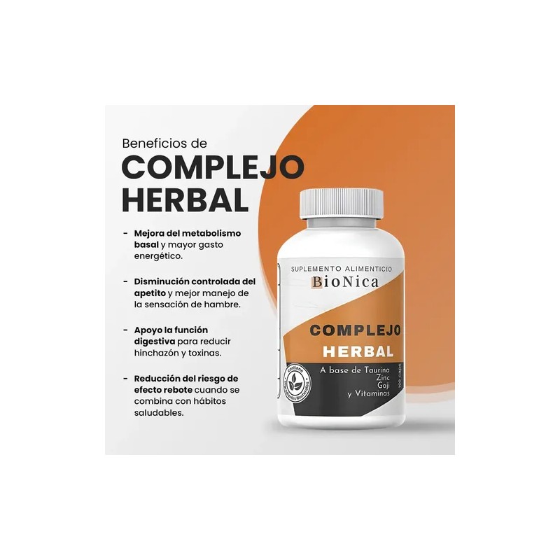 Biónica Suplemento En Cápsula Con Complejo Herbal 100 Cáps