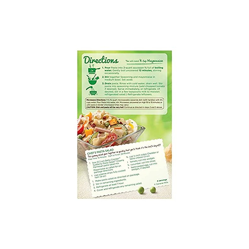 Betty Crocker Suddenly Salad Pasta Creamy Parmesan, 6.2 oz (175