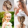 10 Pinzas Cabello Accesorio Broche Flor de Perlas Peinado Elegante