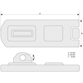 ABUS 200/75 Hasp & Staple – 01608