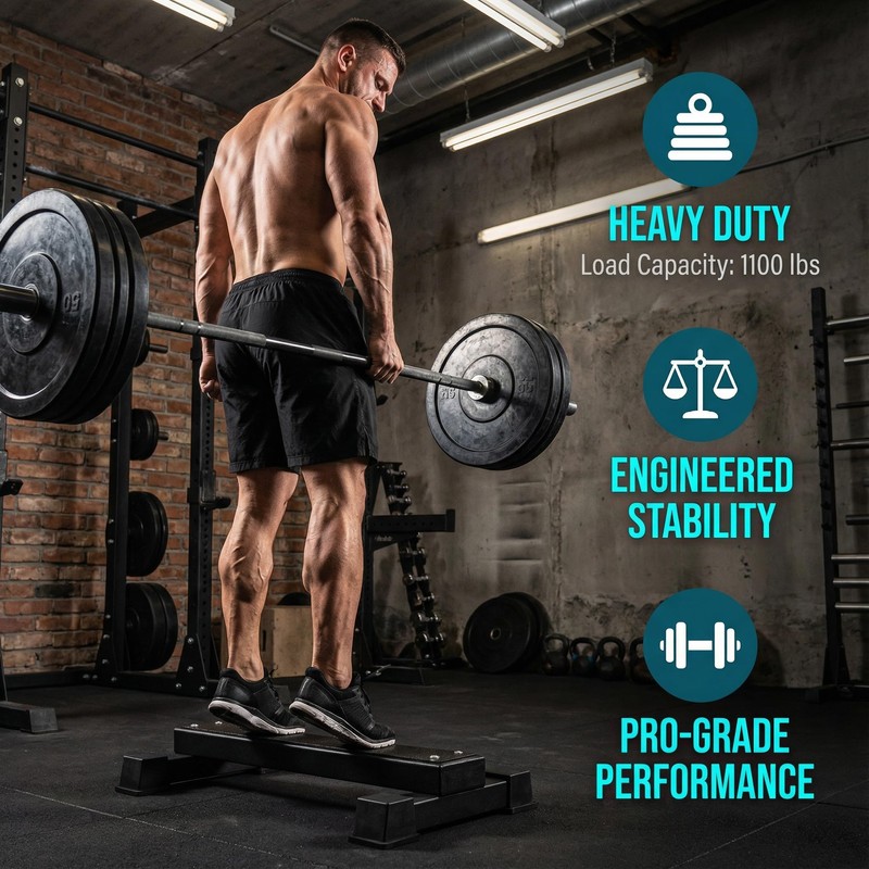 Steel Calf Raise Bar, Standing Calf Raise Platform Machine, Calf