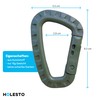 Holesto® Plastic Carabiner - Plastic Carabiner Hook - Tactical Black