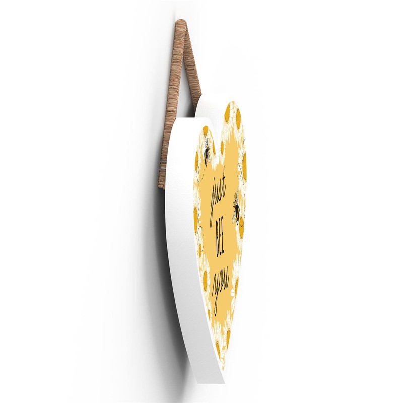 Global Designs Just Bee You Yellow Bee Themed Decorative Wooden
