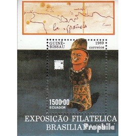 Guinea-Bissau block280 (complete.issue.) unmounted mint/never hinged ** MNH 1989 BRASILIANA 89: Art objects (Stamps for collectors) Sculptures