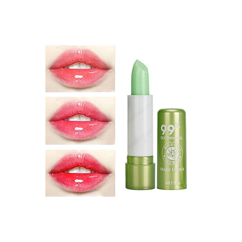 Bálsamo Labial de Aloe Vera que Cambia de Color -