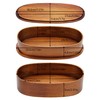 YFWOOD Japanese Bento Box, Lunch Boxes, Japanese Double Layer Natural