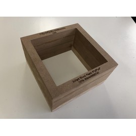 slipGrip 2-Part Foundry Wood Flask for Sand Casting Jewelry Or Craft Making Tool 6"X6"X4"