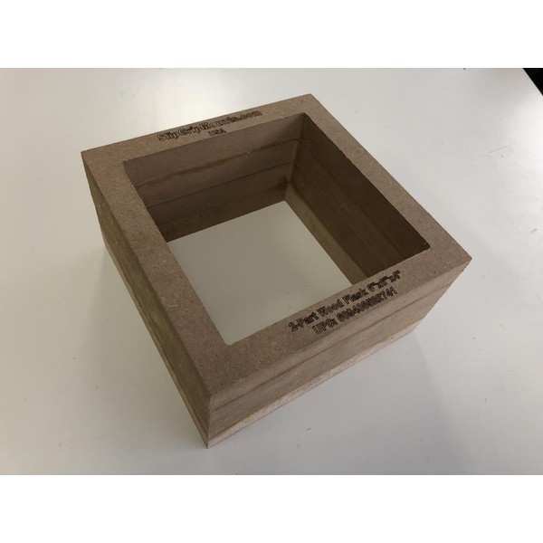 slipGrip 2-Part Foundry Wood Flask for Sand Casting Jewelry Or