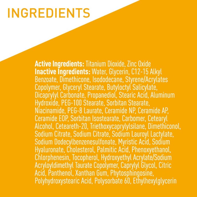 CeraVe 100% Mineral Sunscreen Spf 50 | Face Sunscreen With