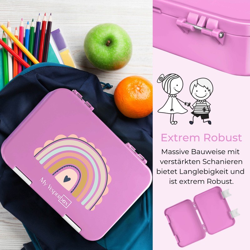 My Vesperbox Bento Box Children's Lunch Box with 4 +
