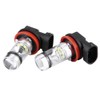 Acouto Bombillas LED 2PCS H8 H9 H11 6000K Bombilla de