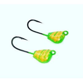 Joebaggs Lay-Perfect Tog/Blackfish Jigs 3 oz. Green/Orange 4X Custom Hook