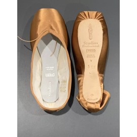 Freed Studio Pro Ballet Pointe Shoes 5 EE- Bronze