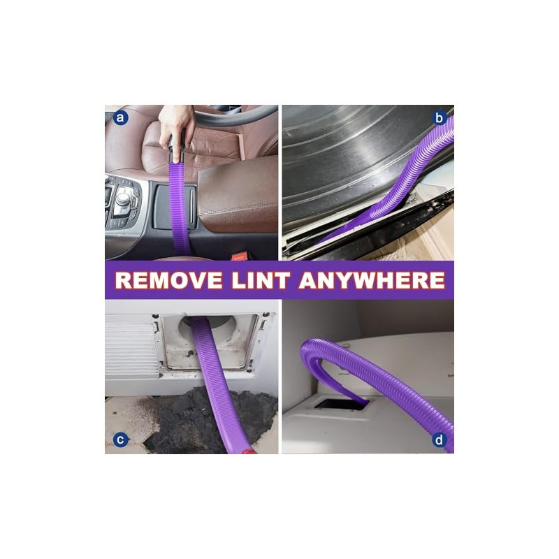 Sealegend Dryer Lint Vacuum Attachment Hose Compatible with Dyson V15